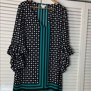 Polka Dot Ruffle Sleeve Dress